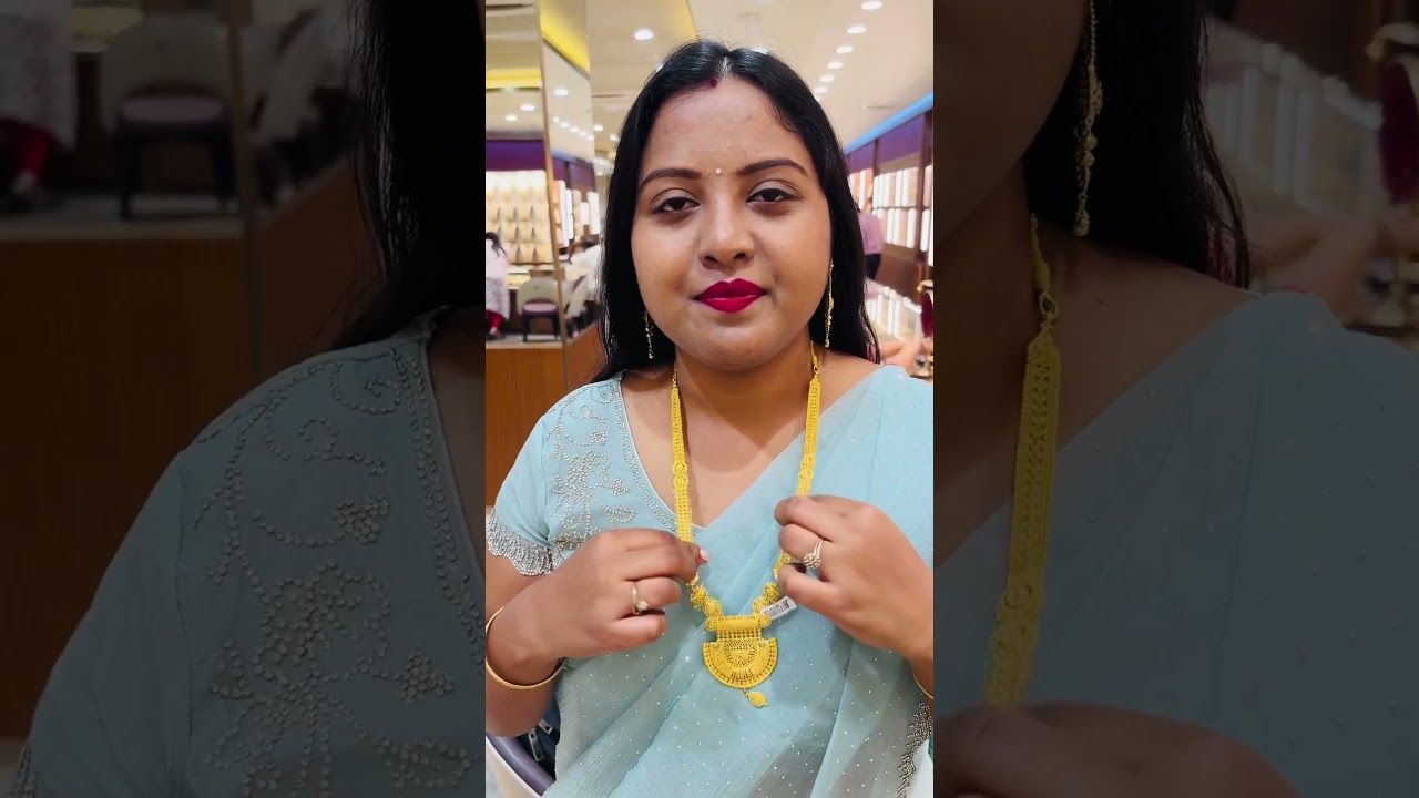 #ranihaar #gold #malabar #somajiguda #hyderabad #necklace #longharam #trending #jewellery #shorts