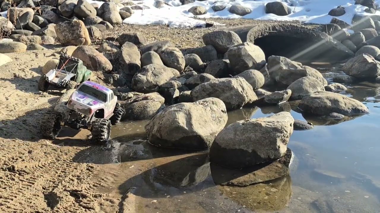 Rambo crawling at the bridge 