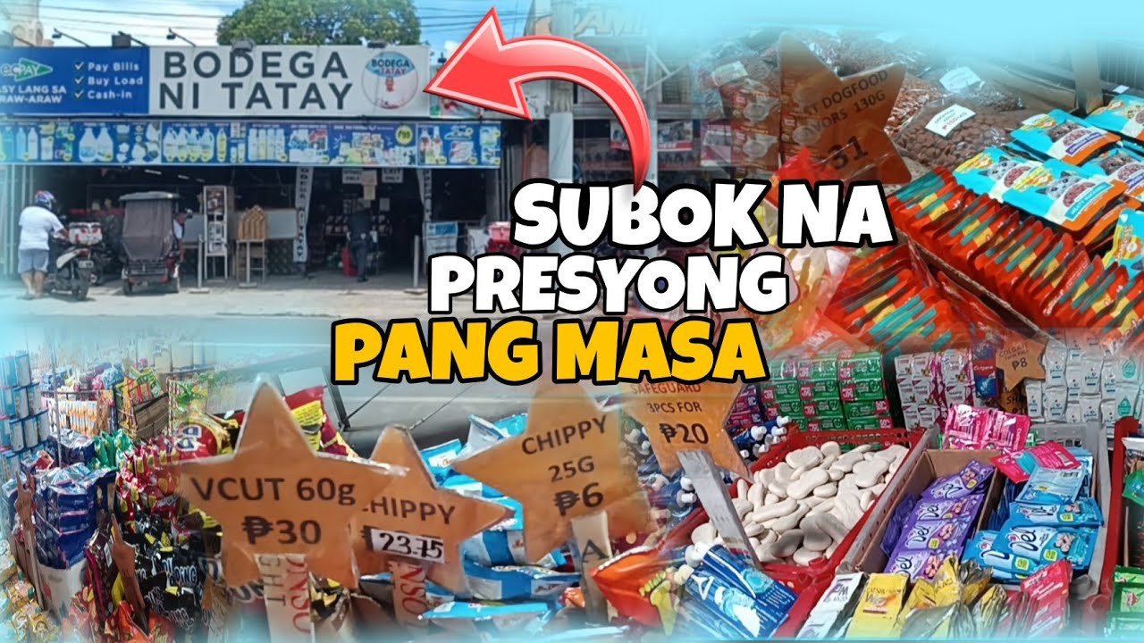 BILIHAN NG MGA MURANG GROCERY ITEMS SA MUNTINLUPA CITY BODEGA NI TATAY LOWEST PRICE PISO