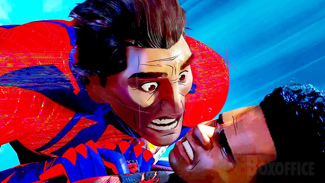 Miles Morales vs Miguel O'Hara (A cena do trem lunar) | Homem-Aranha: Através do Aranhaverso | Clipe