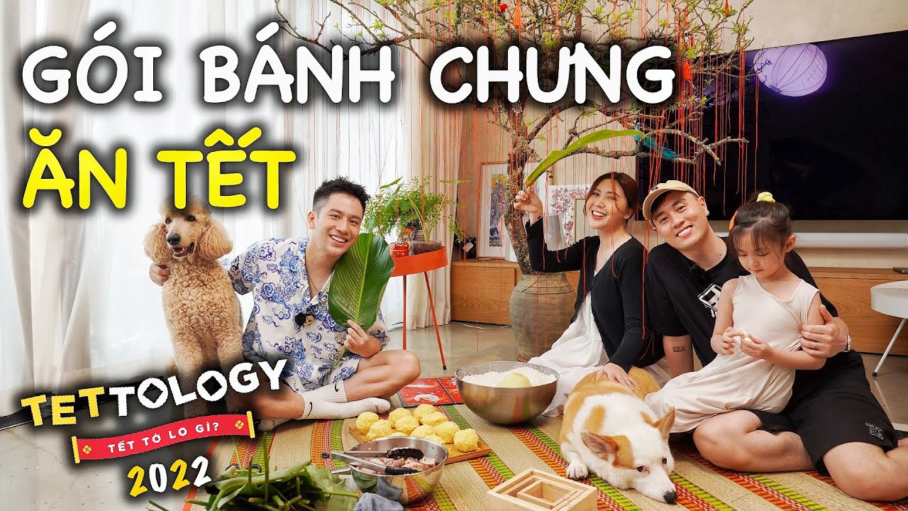#Tettology2022: Cùng tụi mình gói bánh chưng ăn Tết - Lần đầu luộc bánh bằng nồi áp suất // Dinoloy