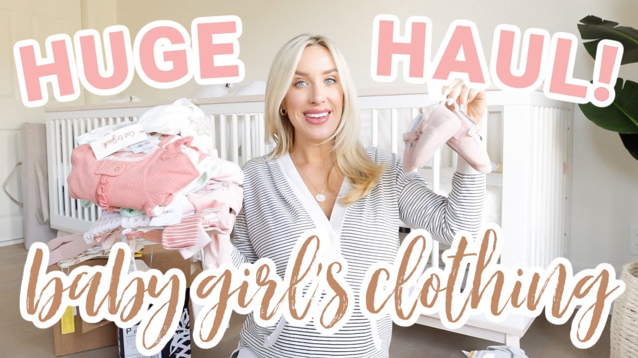 HUGE BABY GIRL'S CLOTHING HAUL! | Olivia Zapo