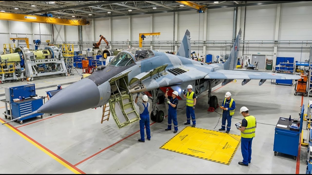 Inside the Factory: MiG-29 Fulcrum Air Intake Ramps & FOD Prevention Shutter System