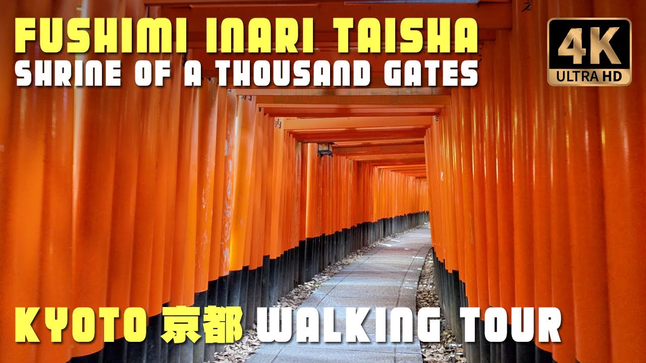 Fushimi Inari Taisha Walking Tour, Kyoto Japan - Summer 2025 - [4K HDR] With Captions