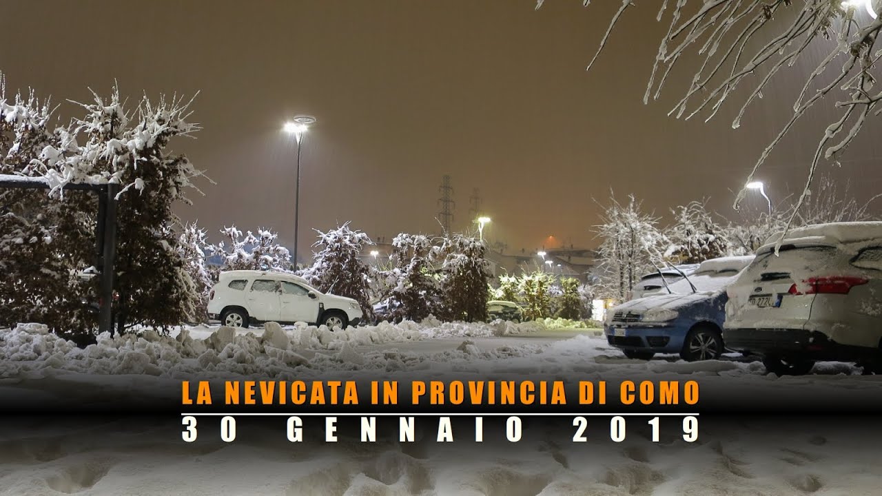 La nevicata in provincia di Como del 30 gennaio 2019 Time-lapse