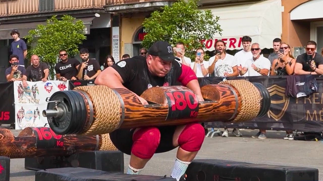 Reyno Nel Unbelievable Log Lift Ladder – Italy 2025 | Strongman Champions League