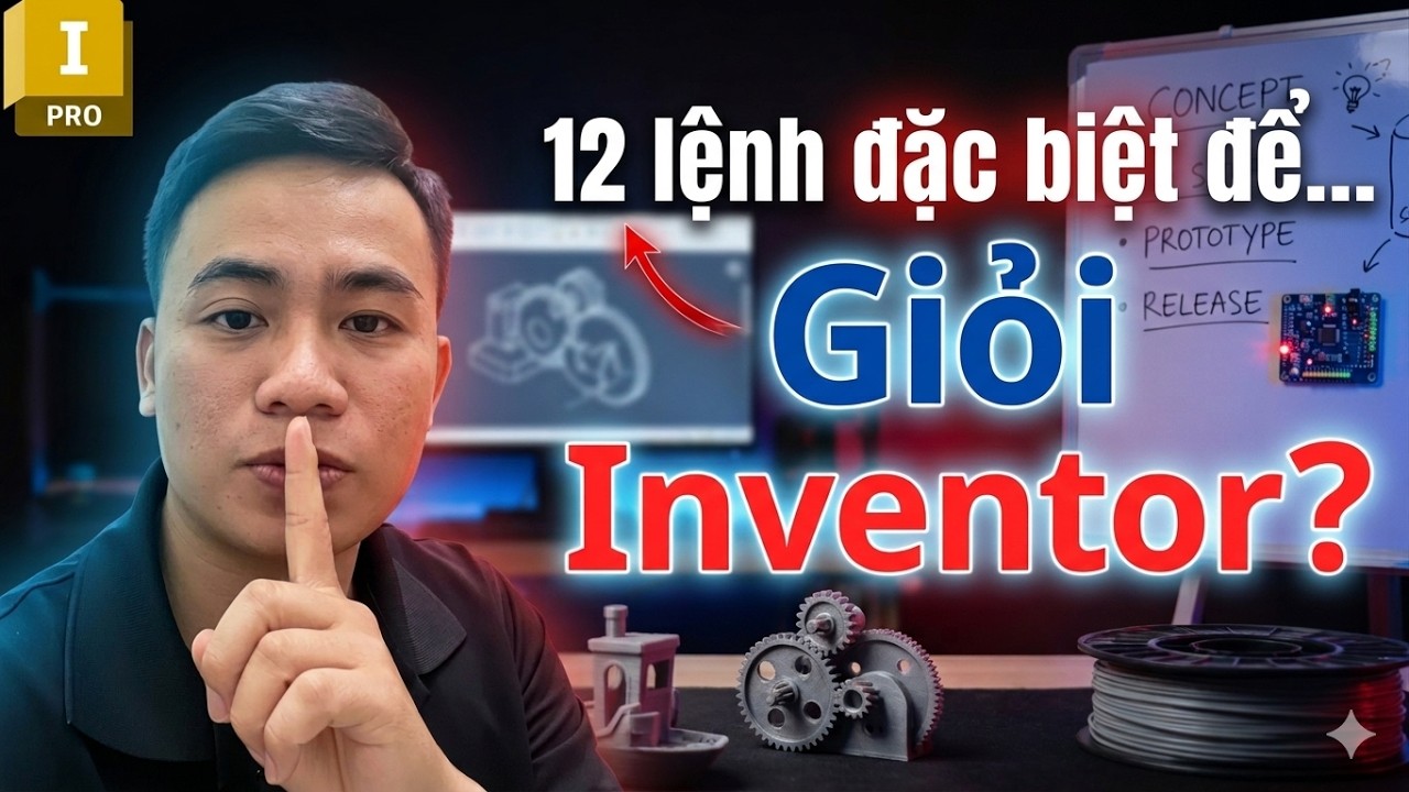 Bật mí 12 lệnh Inventor Pro ngay lập tức