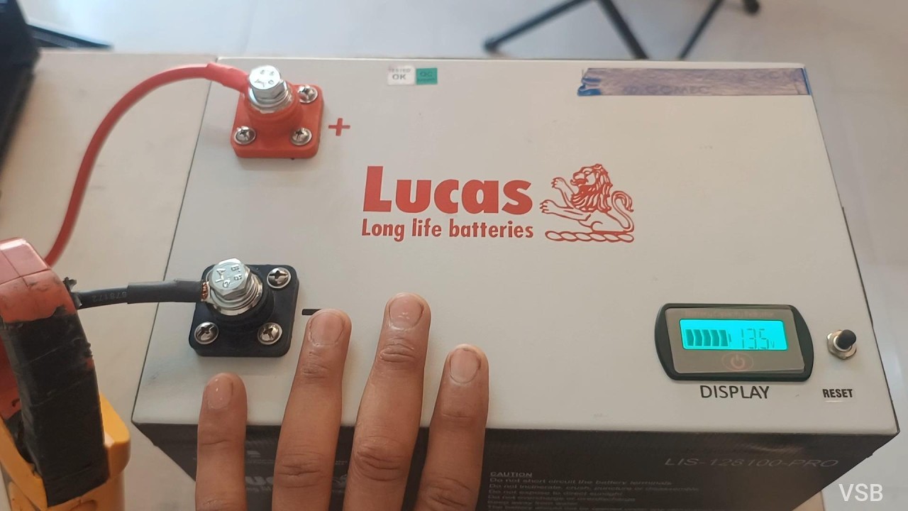 Lucas-TVS Power Guard Li-Ion inverter battery, 12.8V, 1280Wh Unboxing, Review, Technical details