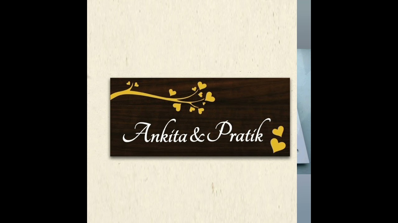 Best name plates to decorate your sweet home | Design with best plates.