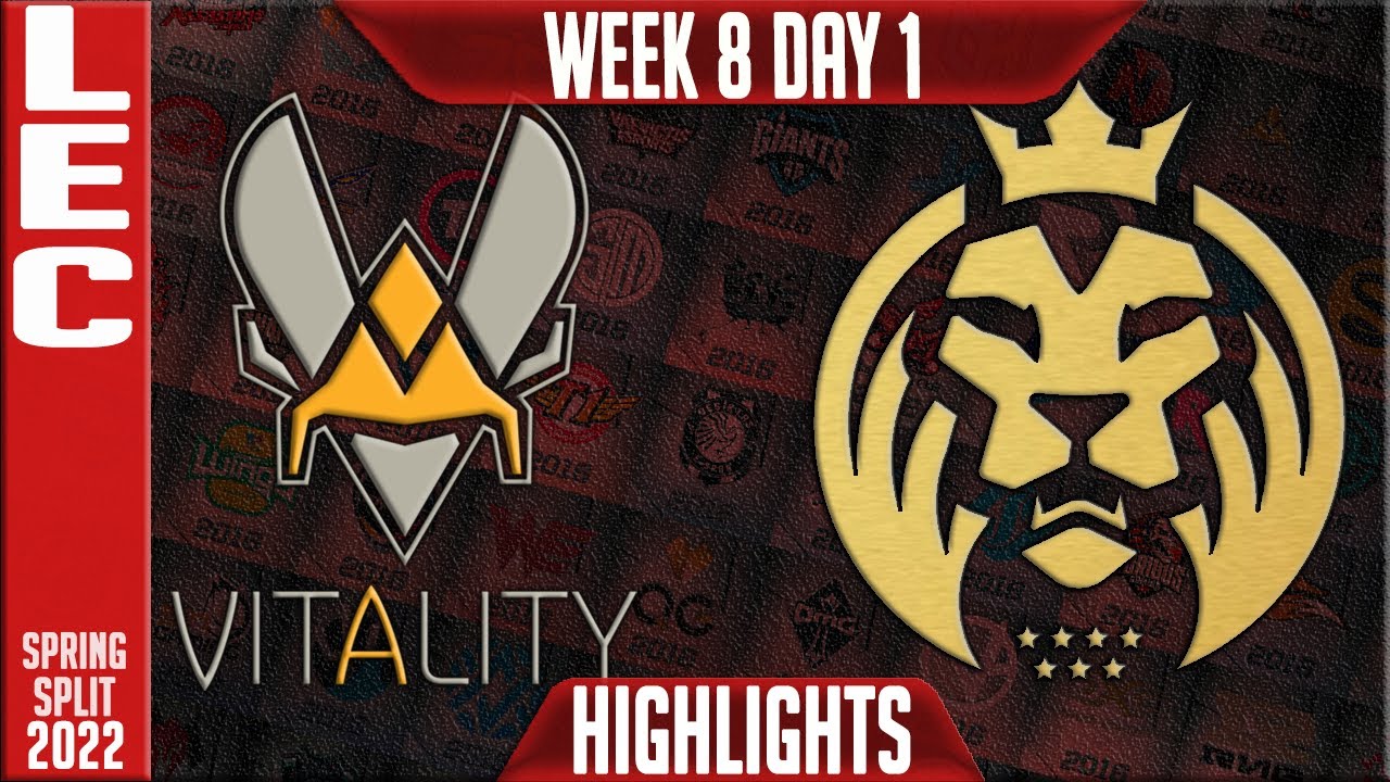 VIT vs MAD Highlights | LEC Spring 2022 W8D1 | Team Vitality vs MAD Lions