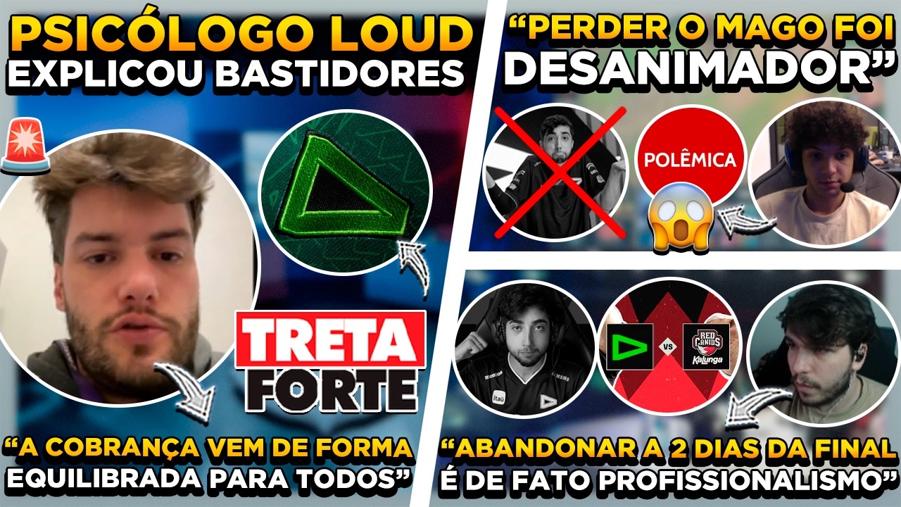 🚨 BOMBA ! PSICÓLOGO da LOUD REVELA BASTIDORES ! XYNO e REDBERT SE PRONUNCIAM SOBRE O CASO MAGO