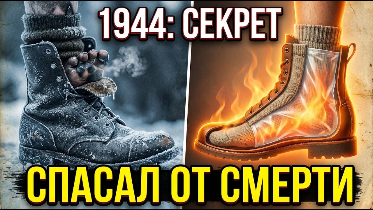 ⚠️ 71 000 СОЛДАТ потеряли ноги от холода! Вот что их спасло (пакет + носок = тепло)