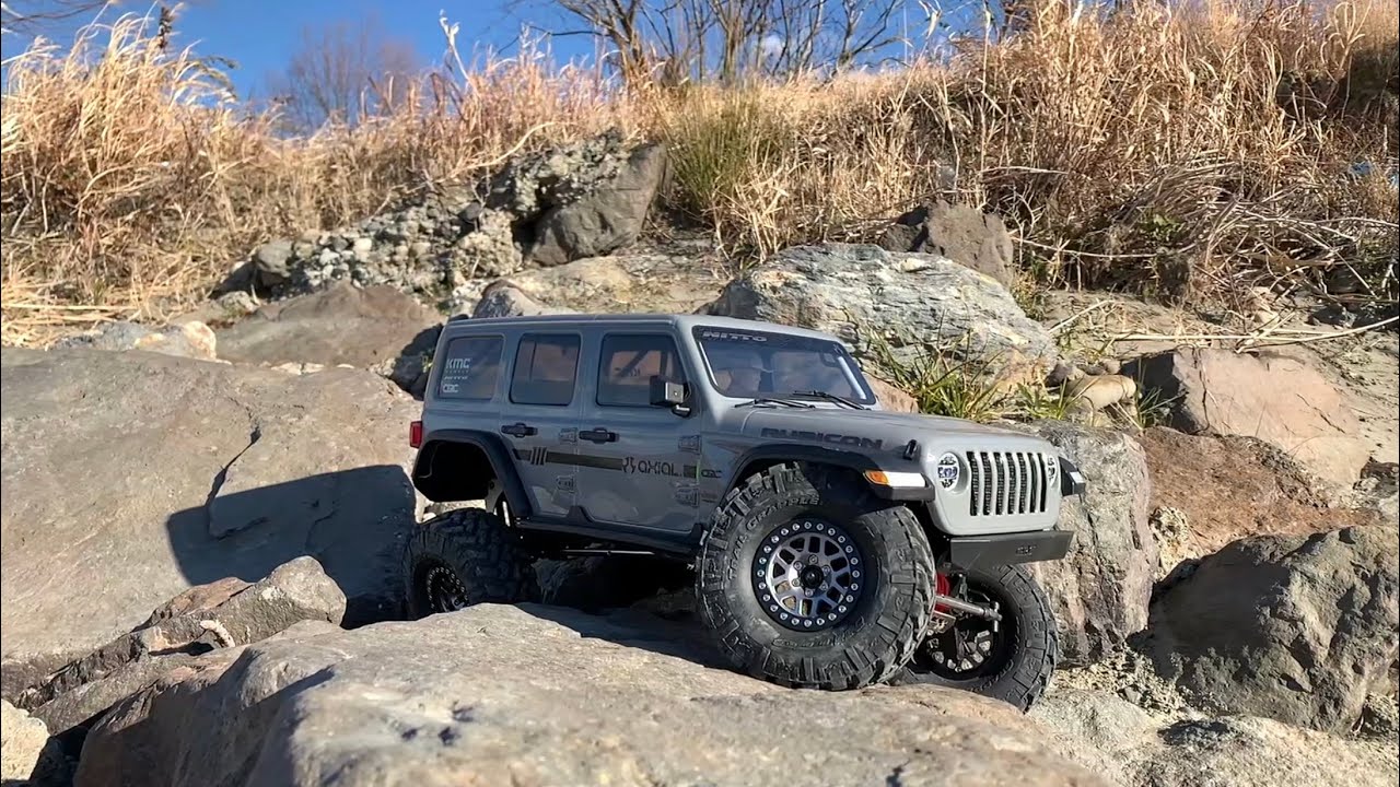 1/10 RC Car / Axial SCX10 III #5 - Jeep Wrangler Rubicon Climbing Rocks
