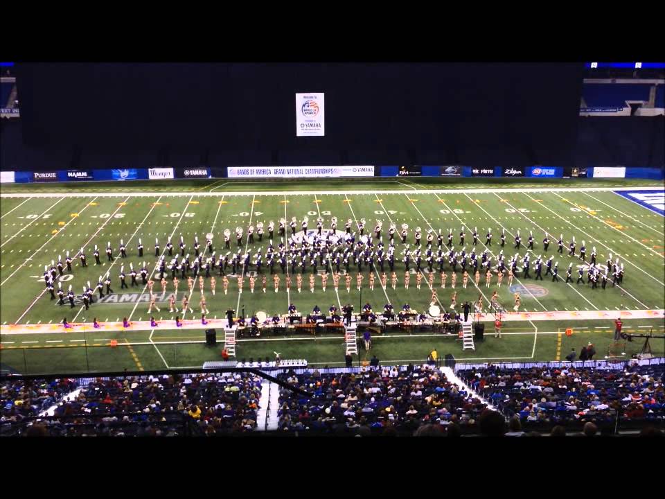 The UNA Pride of Dixie Marching Band at Lucas Oil Stadium 2014 Temptations