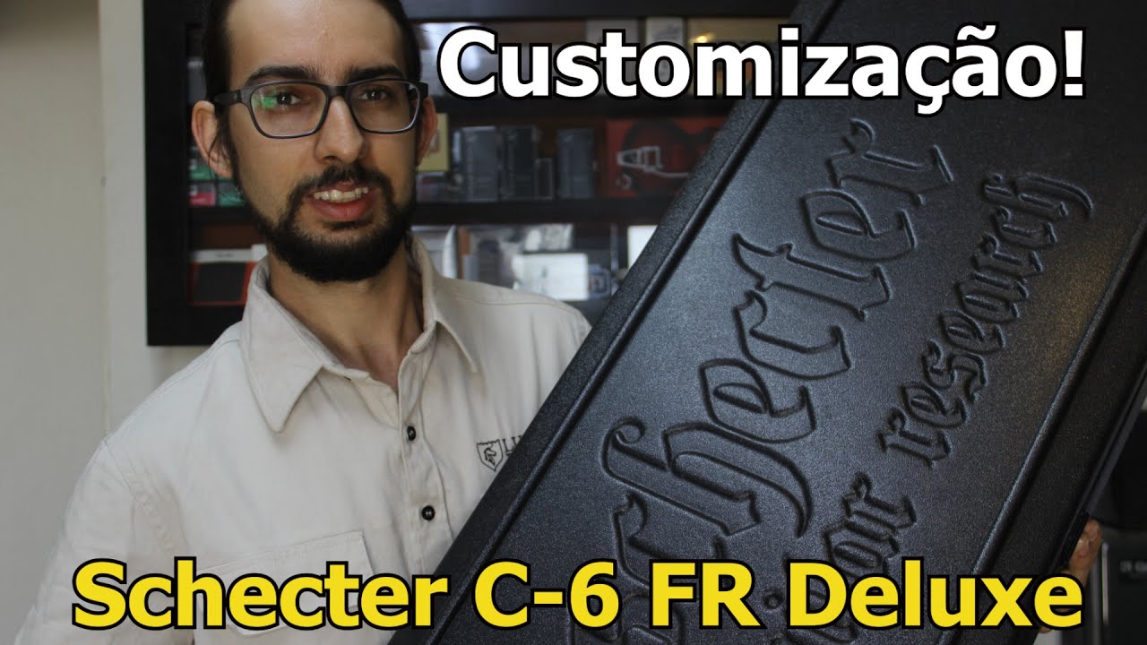 Customização: Guitarra Schecter -Caps Fishman Fluence Multi-Voice  + Gotoh + Pintura - Lut. Brunelli