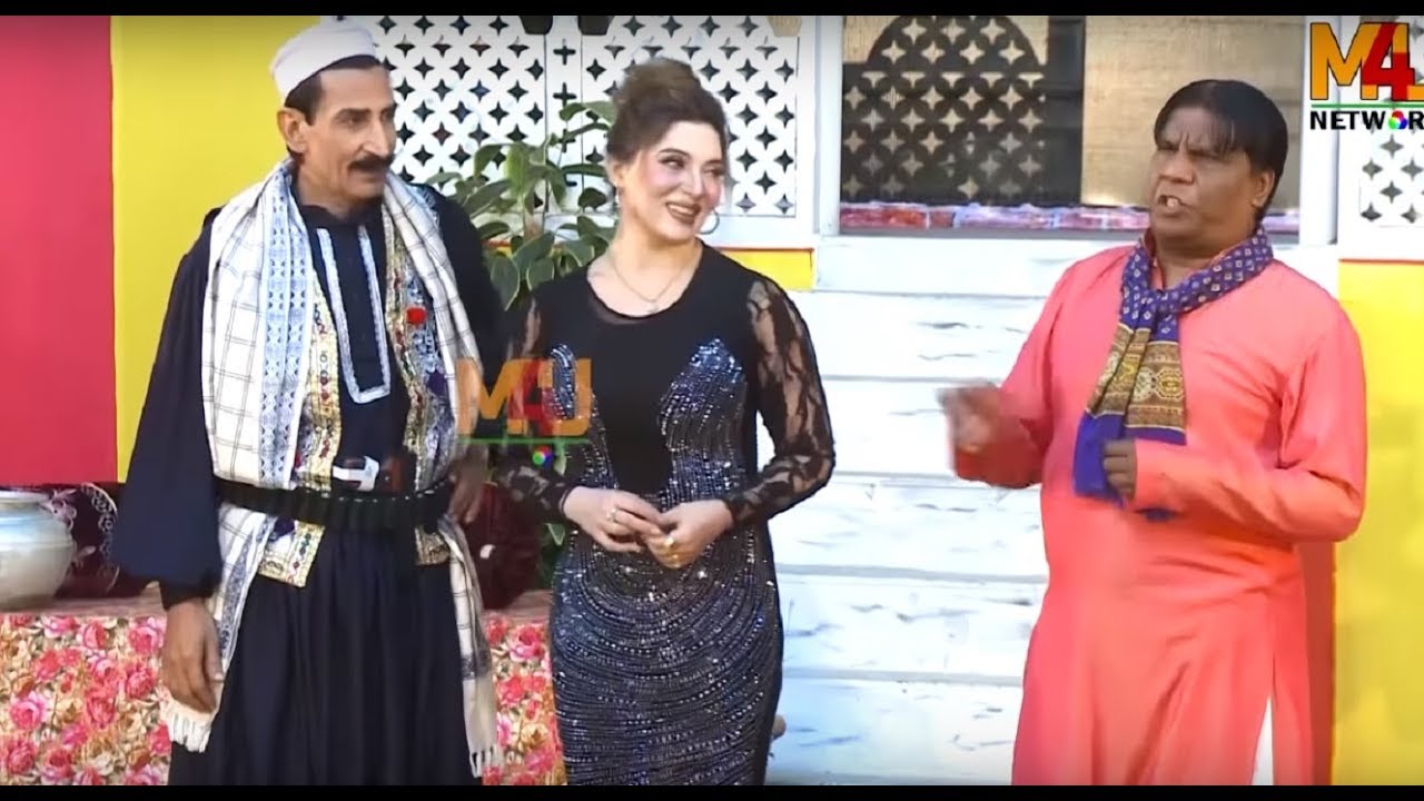 Iftikhar Thakur and Khushboo with Amanat Chan | Stage Drama Talli Ho Gaya | Stage Comedy Clip 2019