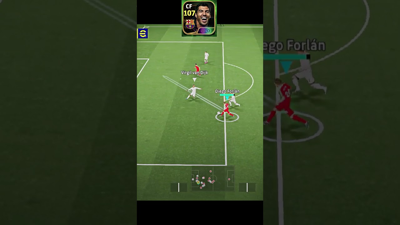 Luis Suárez shows elite striker instincts with a clean finish in EFootball ⚽🔥 