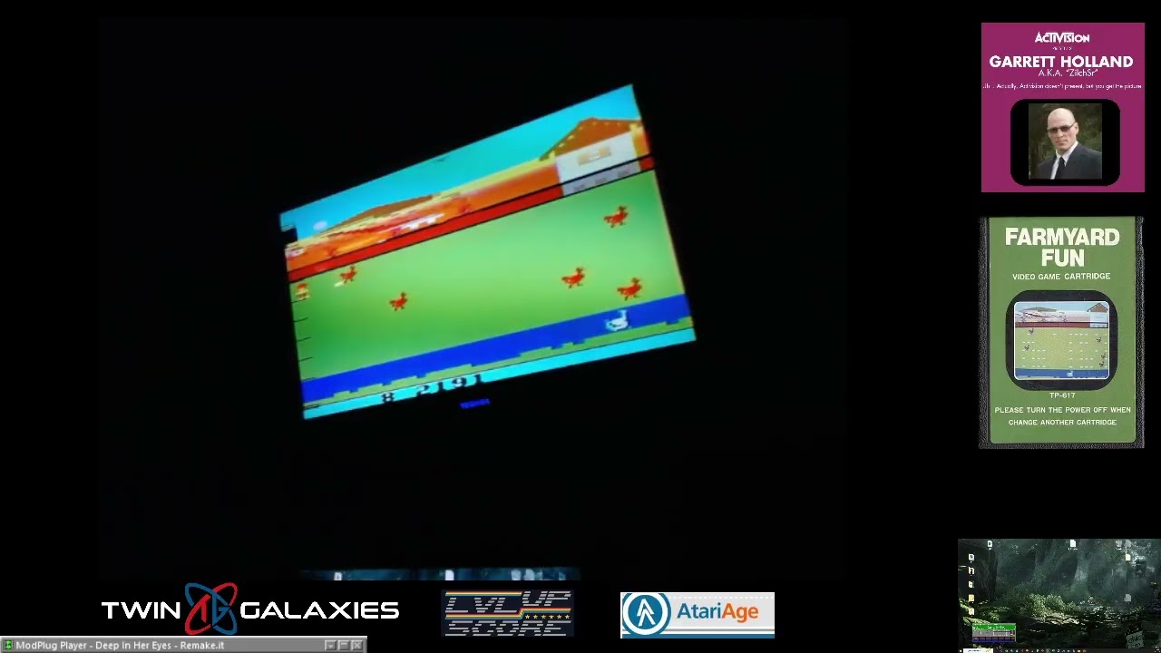 Atari 2600 NTSC - Farmyard Fun - Game X X/X - 19,338 (WORLD RECORD)