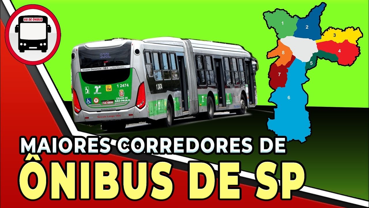 MAIORES CORREDORES DE ÔNIBUS DE SÃO PAULO 