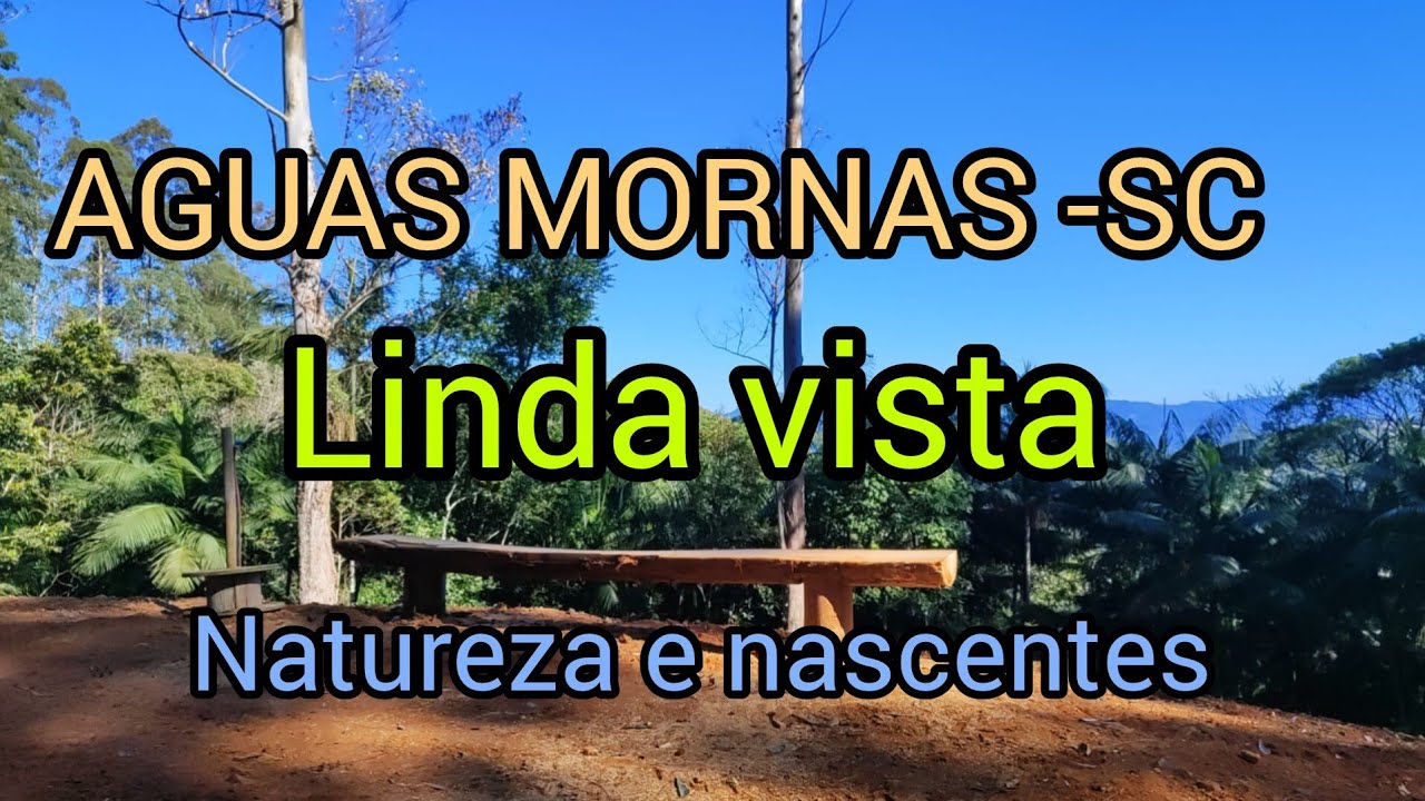 Sitio com vista linda, natureza, luz ligada, internet  e nascente. Aguas Mornas - SC