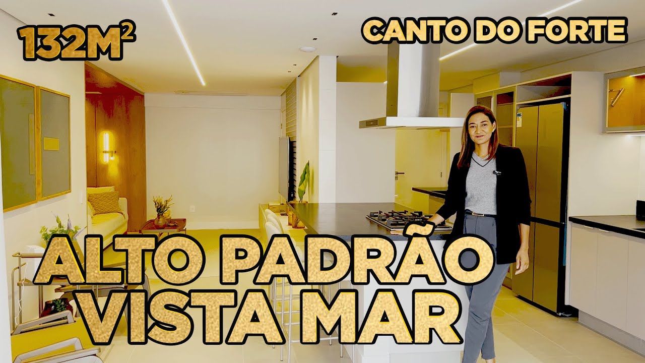 APARTAMENTO ALTO PADRÃO VISTA MAR COM 3 DORMITÓRIOS À VENDA NO CANTO DO FORTE | PG | SP