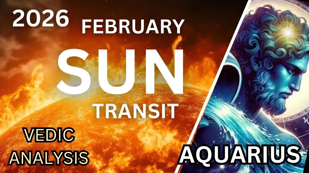 2026 Sun (Surya, Soorya) transits on 13th February. Influence on Aquarius ( Kumbha ) ascendants
