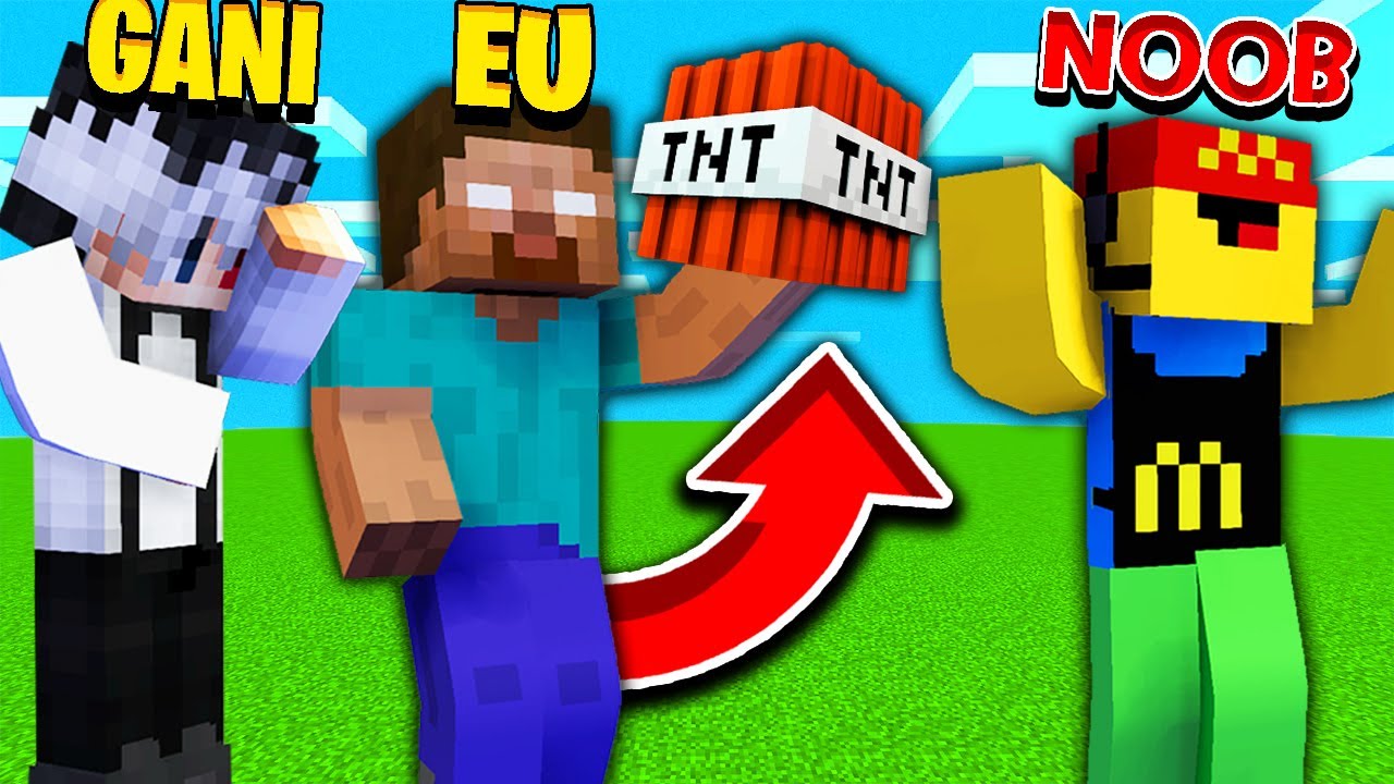 EU SI GANNICUS TROLLAM UN NOOB CU HEROBRINE!