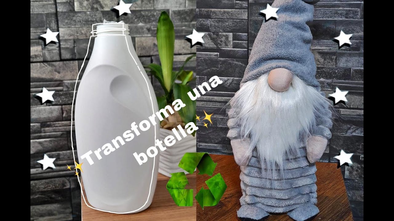 Haciendo un Gnomo navideño con material reciclado