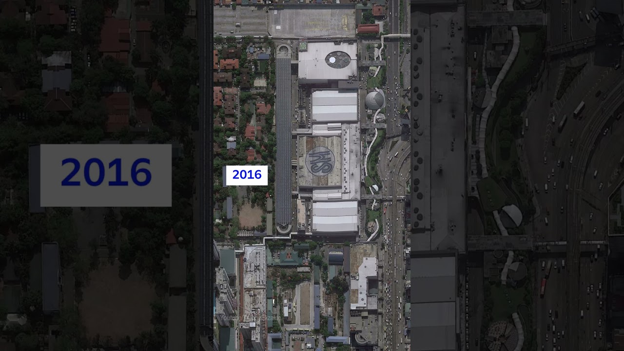 SM North Edsa satellite view 2001-2024