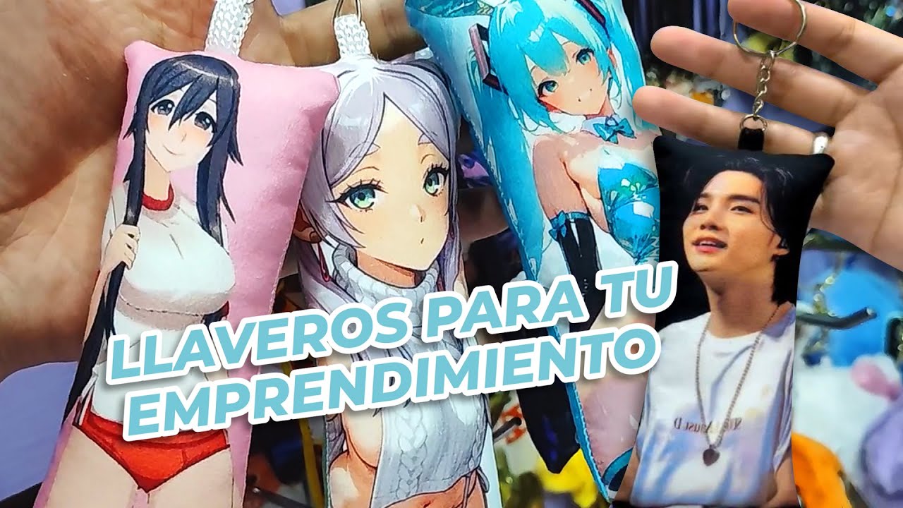 🎥 Cómo Hacer Llaveros de Cojines Sublimados Estilo Dakimakura  Paso a Paso 🧵🔥