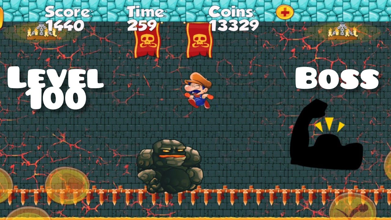 Super Bino Go Level 100💪💪💪 BOSS 💣💣💣