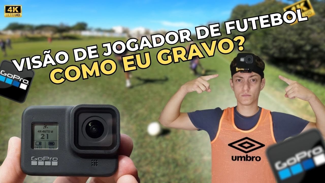 COMO EU ME GRAVO JOGANDO FUTEBOL EM PRIMEIRA PESSOA (VISÃO DE JOGADOR)