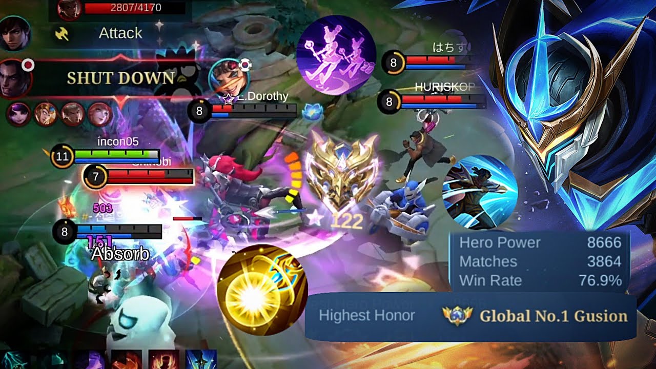 How to deal with Meta Tank jungle and Counter Heroes with Gusion