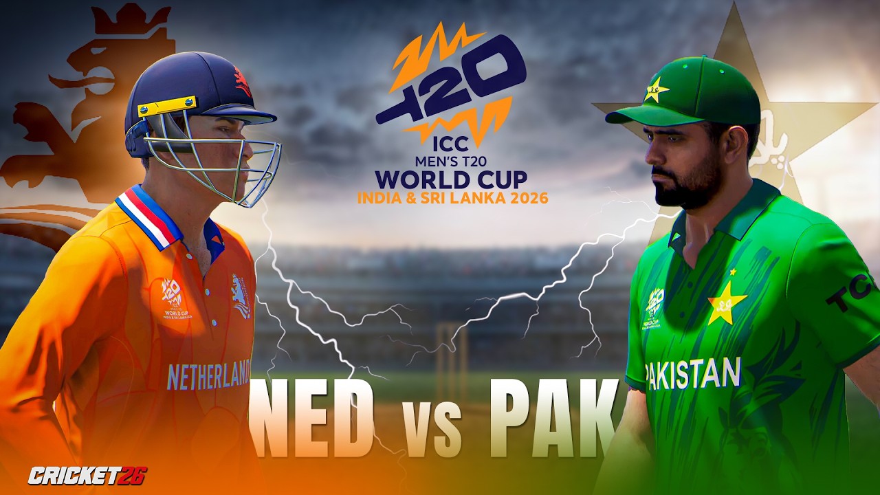 T20 WORLD CUP 2026 BEGINS 🔥 | NED vs PAK | First Match | Cricket 26