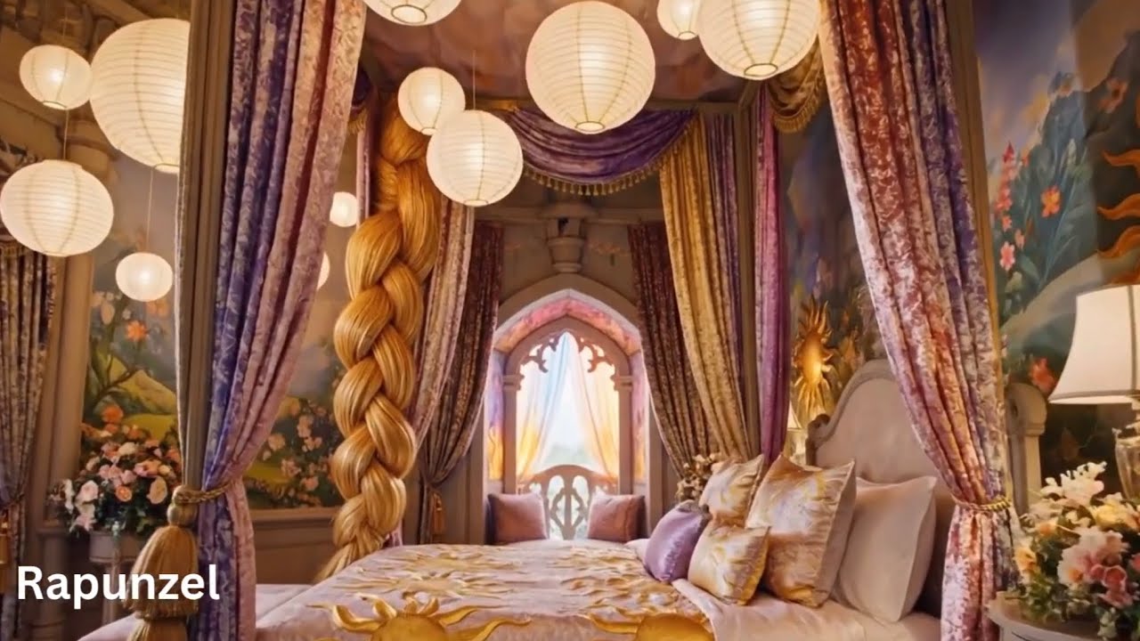 [AI ASMR] Which Disney Princess Bedroom You Like The Most? | Relaxing & Chill Asmr