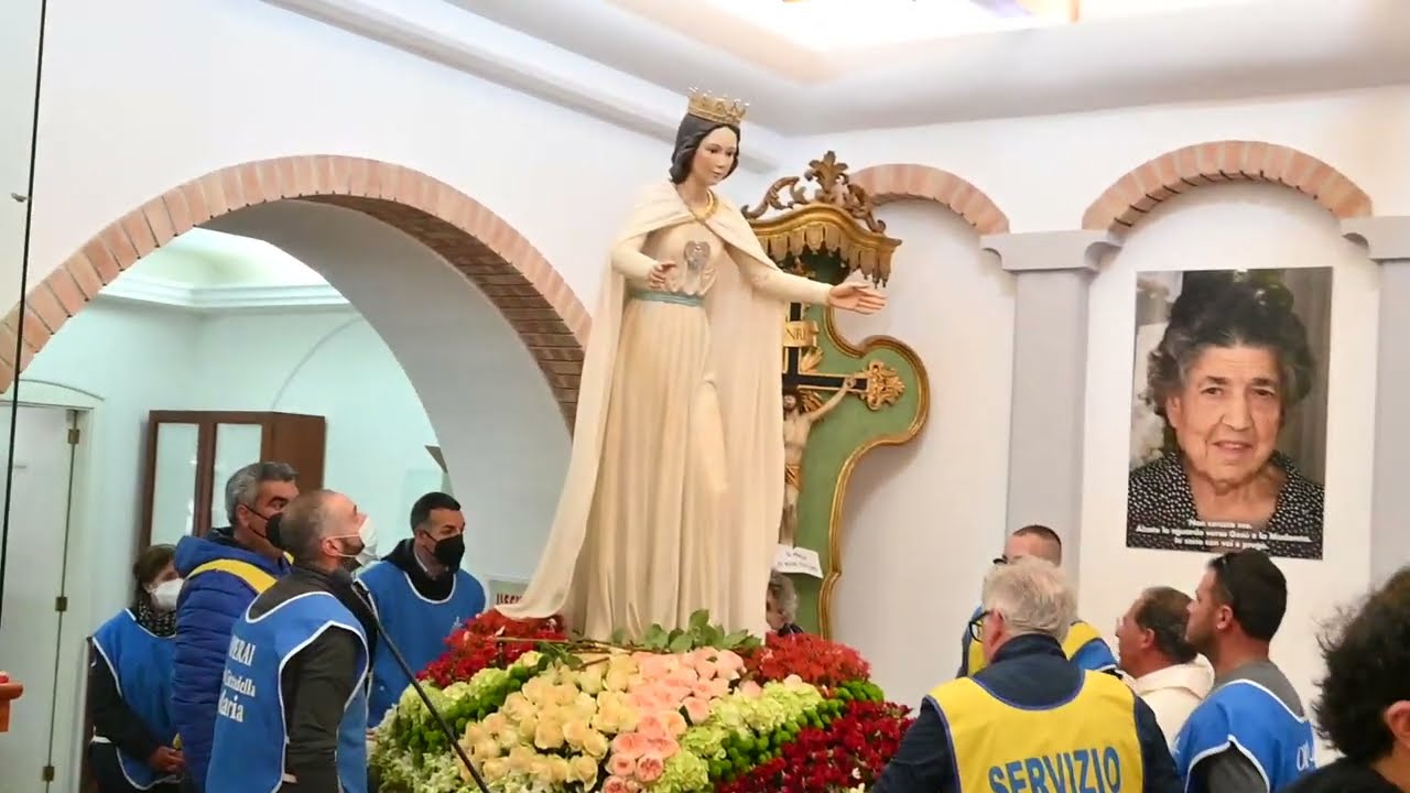 Paravati CUORE IMMACOLATO DI MARIA RIFUGIO DELLE ANIME festa 2022. Rientro processione della MADONNA