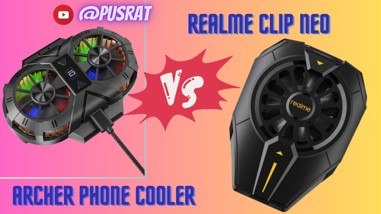 #archer dual fan phone #cooler  VS #realme cooling #clip #neo  which one is better?