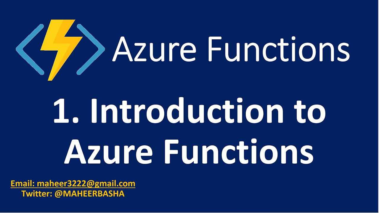 1. Introduction to Azure Functions