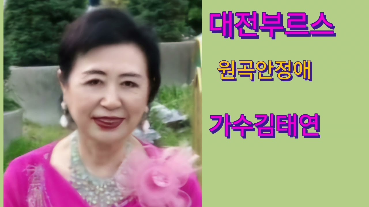 #대전부르스  #가수 김태연  #원곡안정애  #감사합니다 