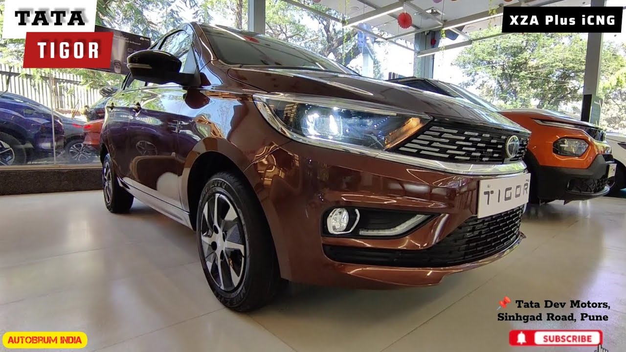 2025 All New Tata Tigor XZA Plus iCNG 😍 Automatic CNG Sedan with Premium Features |  Review 💫