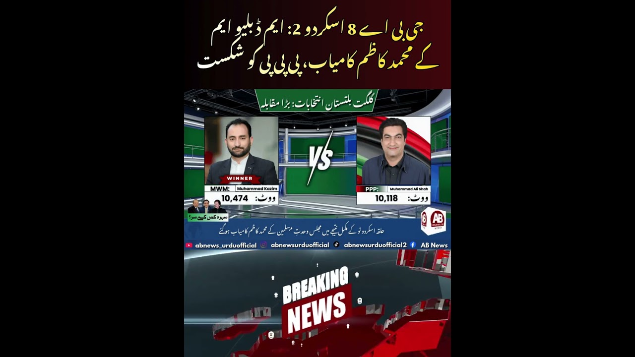 GBA-8 Skardu 2 Election Result: MWM Muhammad Kazim Wins | AB News