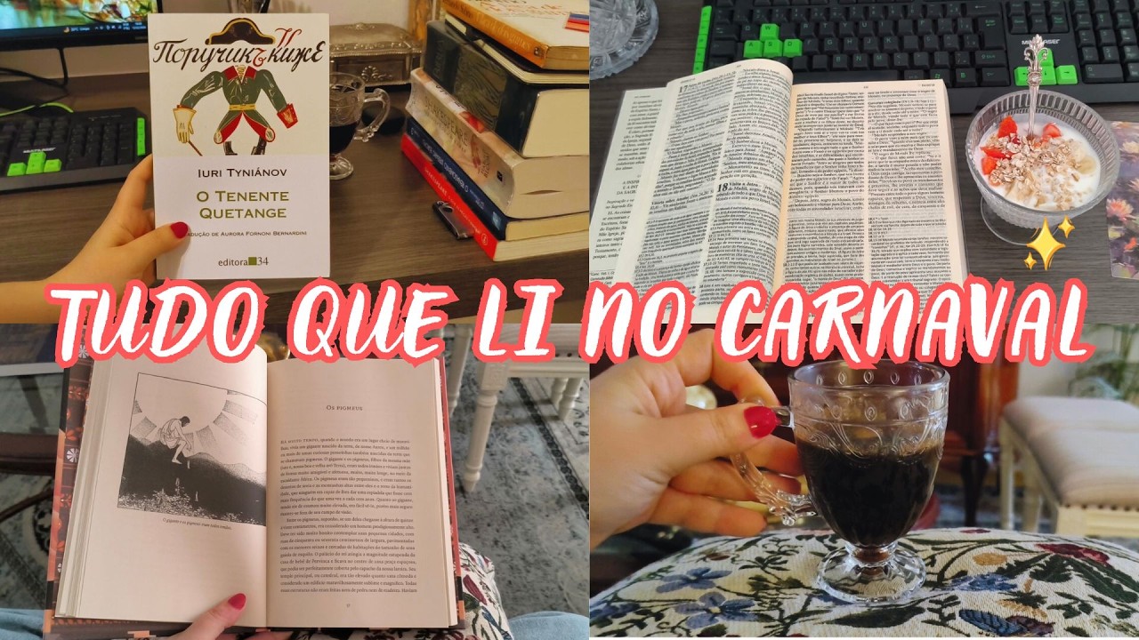 Tudo que li na semanal de carnaval + livros novos
