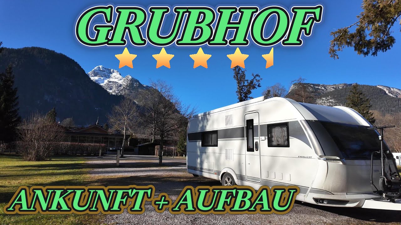 Weihnachtscamping mit dem Wohnwagen auf dem Campingplatz Grubhof 🇦🇹 Österreich 🎄(der Aufbau) Vlog 2