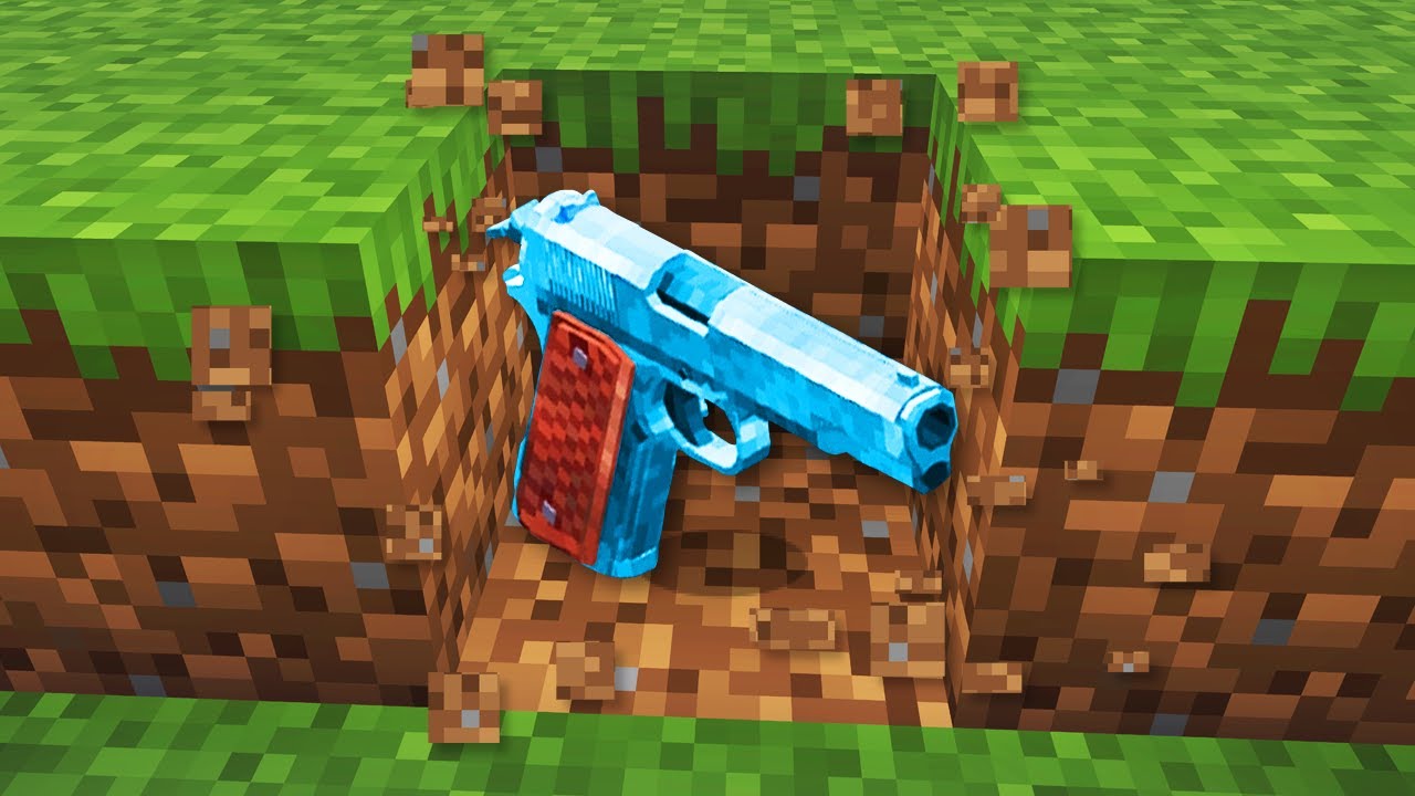 Minecraft, But Drops Are Guns...