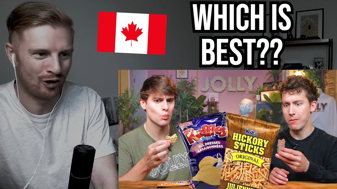 Reaction To British Guys Try Canadian Snacks