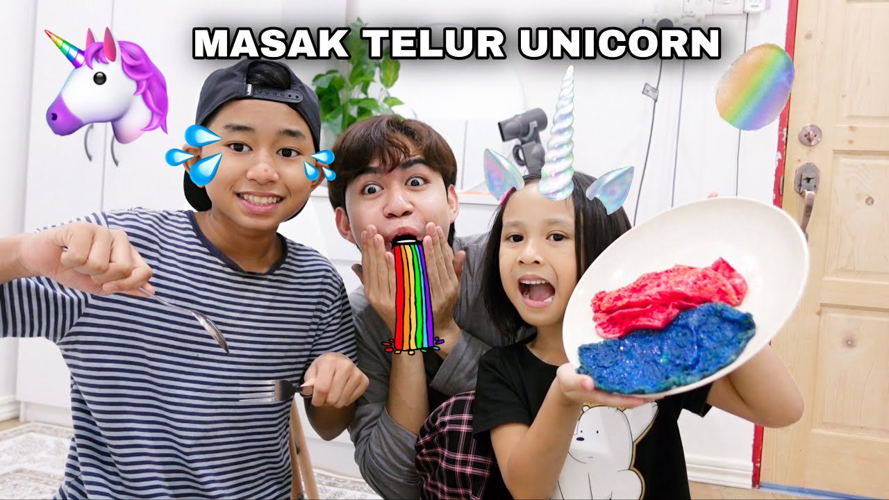 AKU MASAK TELUR UNICORN 🤣 NAIMI & HAIQAL SUKA WOI ‼️