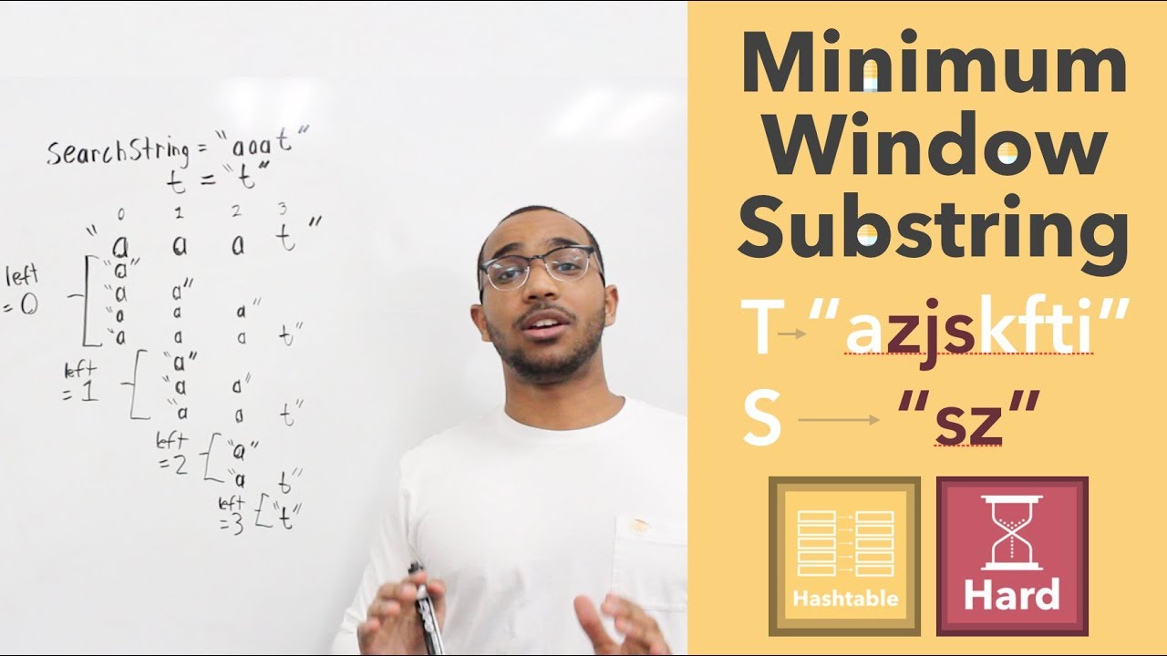 Minimum Window Substring: Utilizing Two Pointers & Tracking Character Mappings With A Hashtable