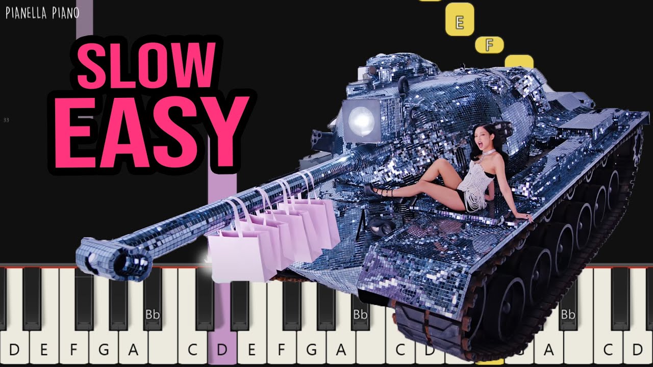 BLACKPINK - Hard to Love | SLOW EASY Piano Tutorial by Pianella Piano