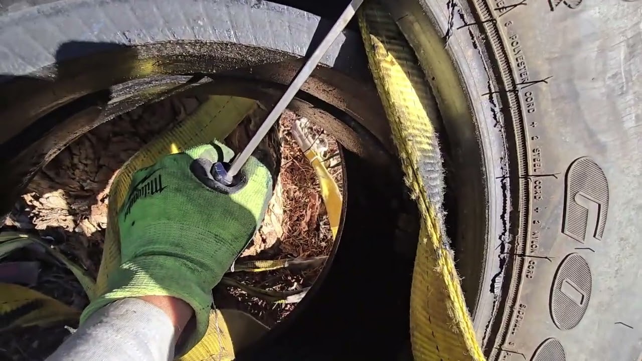 Humvee HMMWV Run flat removal