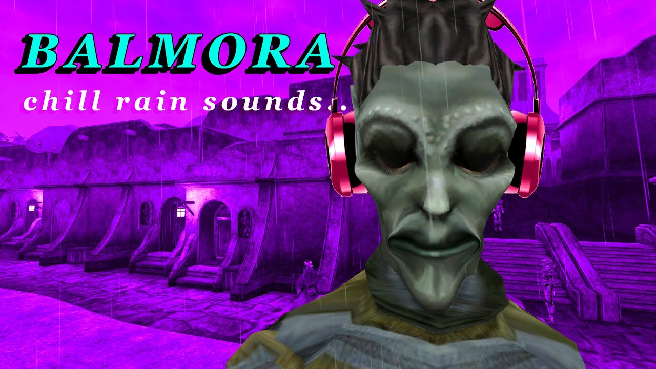 Elder Scrolls Morrowind Ambience 🌧 rain in Balmora for study | sleep | relaxing [9 hours]